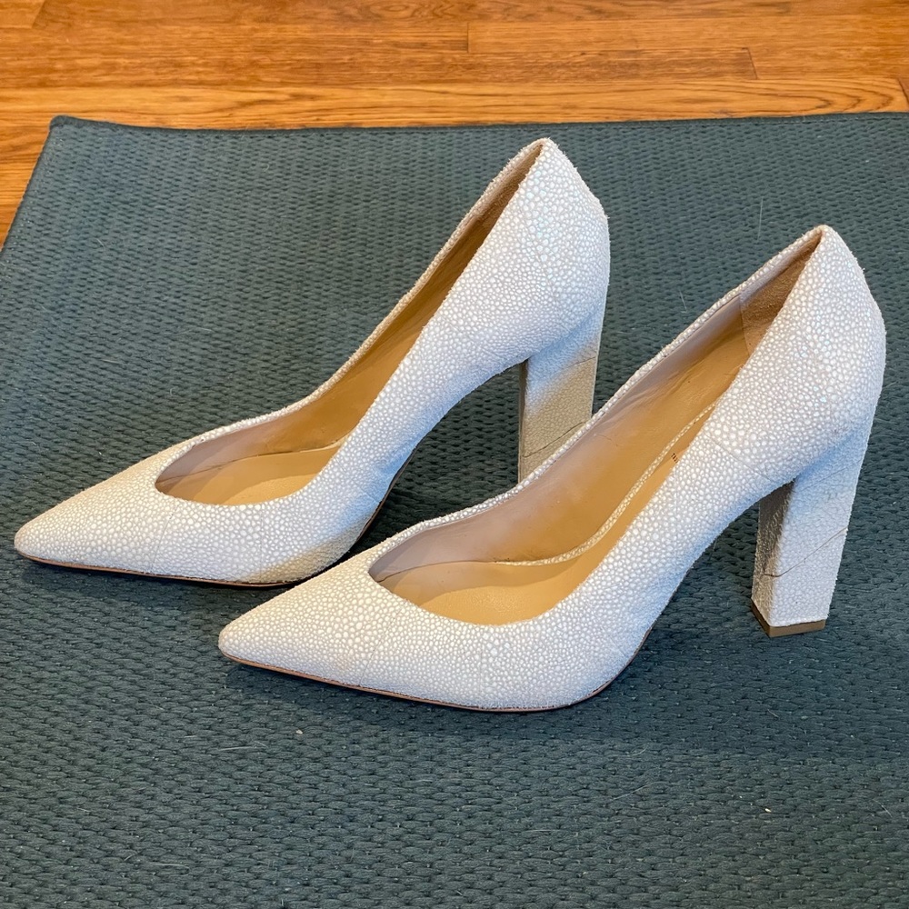 Aldo Rise x Preen by Thornton Bregazzu Pravda Leather Suede Pump 7.5 38
